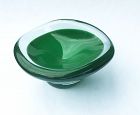 Sommerso bowl by Vicke Lindstrand for Kosta, Sweden: green