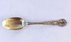 Robert Wallace & Sons: silver gilt spoon in the Irving pattern