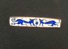 Perli Germany style whimsical 1960s cats pin, enamel on copper