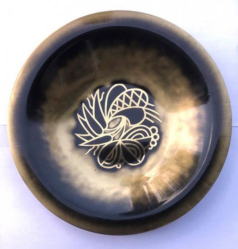 WMF Ikora patinated metal Deco dish or bowl