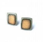 Scandinavian Brondsted ceramic clip earrings, c 1960