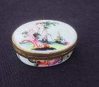 Bohemian Milk glass / Milchglas enameled snuff box, c 1780