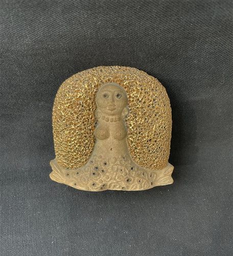 Melusina, the two-tailed mermaid, stoneware figurine by Y-Keramik