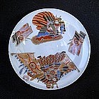 Miniature Japanese eggshell saucer