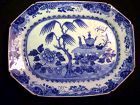 Blue and white Chinese Export Willow platter