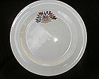 Crested US Allies bread dishes, by Wedgwood