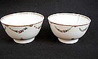 Chinese Export Famille Rose tea bowls