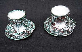 Vallauris pair of egg cups