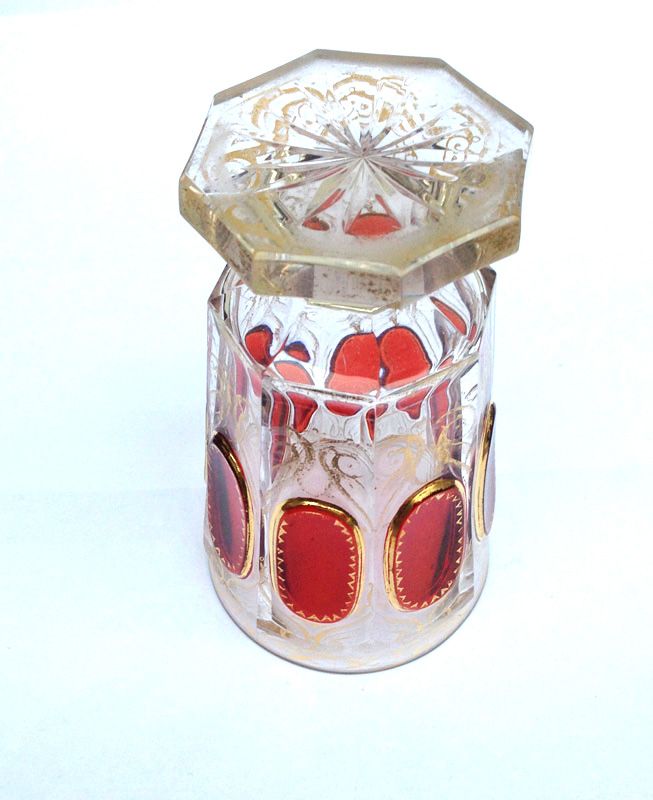 Bohemian ruby glass beaker