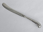 English silver butter knife, Victorian