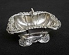 Silver plated Victorian salt & pepper compartment bowl