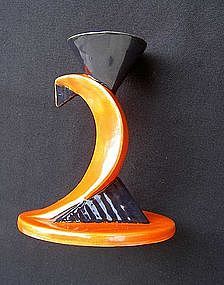 Royal Dux Czech geometric modernist candle holder