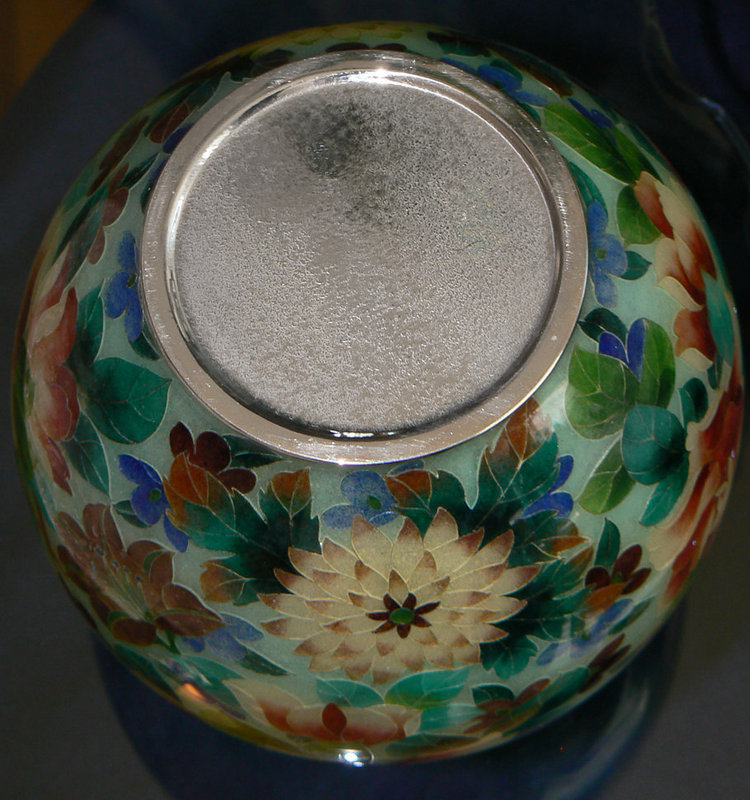 Large Japanese Cloisonne Plique A Jour Vase