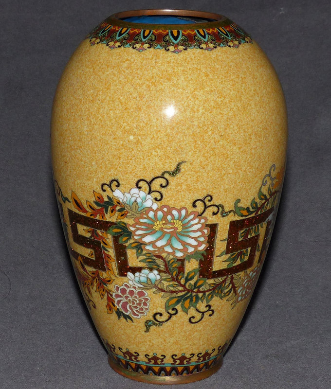 Excellent Japanese Cloisonne Enamel Vase - Shibata