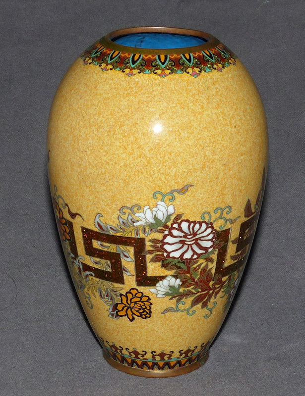 Excellent Japanese Cloisonne Enamel Vase - Shibata