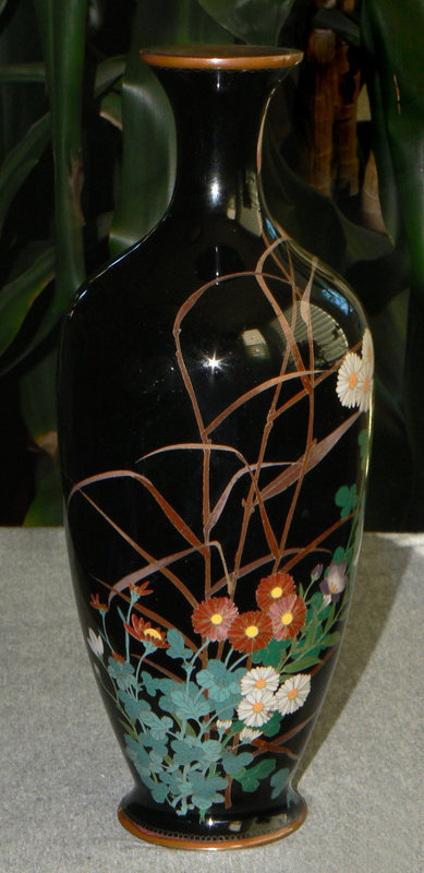 Fine Japanese Cloisonne Vase - Golden Age