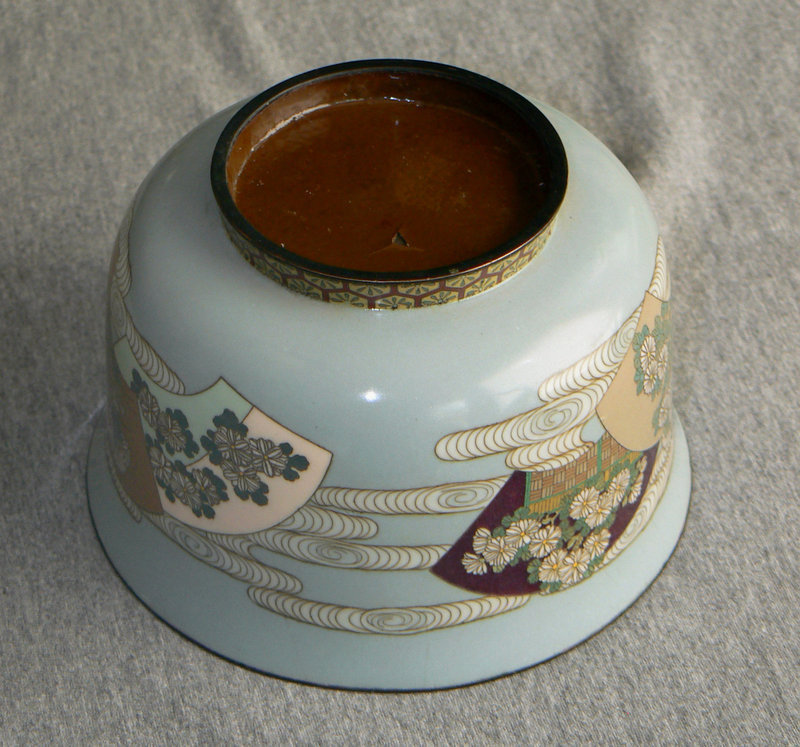 Japanese Cloisonne Enamel Bowl - Kumeno