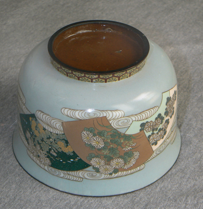 Japanese Cloisonne Enamel Bowl - Kumeno