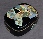 Outstanding Rare Japanese Cloisonne Enamel Box - Likely Kumeno