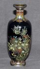 Spectacular Small Japanese Cloisonne Enamel Vase - Unsigned Hayashi