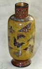 Fine Japanese Cloisone Enamel Cabinet Vase - Honda