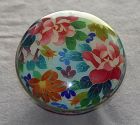 Very Rare Japanese Cloisonne Enamel  Lidded Bowl - Plique A Jour