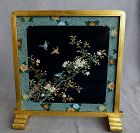 Very Rare Japanese Cloisonne Enamel 2 sided Plaque Signed S Inaba