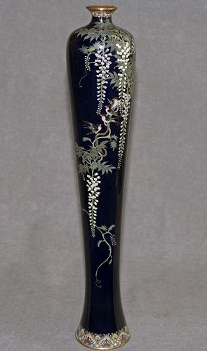Fabalous Rare Japanese Cloisonne Enamel Vase