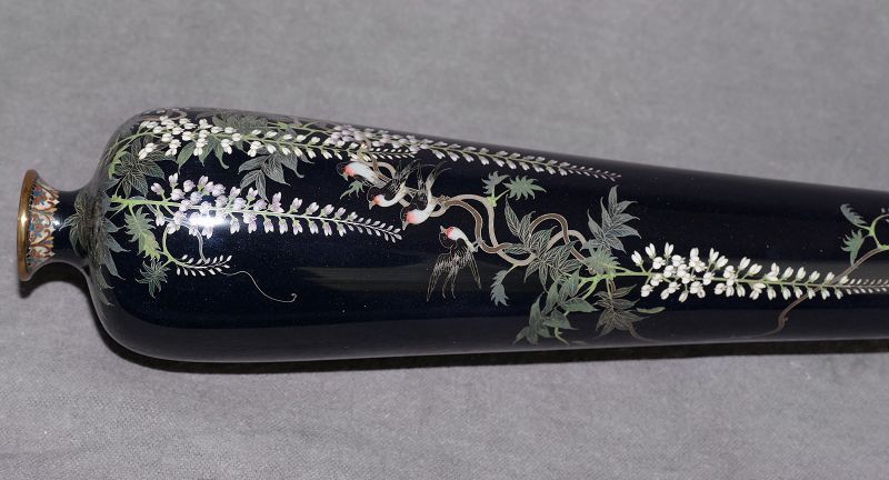 Fabalous Rare Japanese Cloisonne Enamel Vase