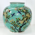 Meiji Era Plique a Jour Cloisonne Enamel Vase