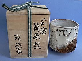 Hagi Ware Tea Bowl by DEISHI SHIBUYA