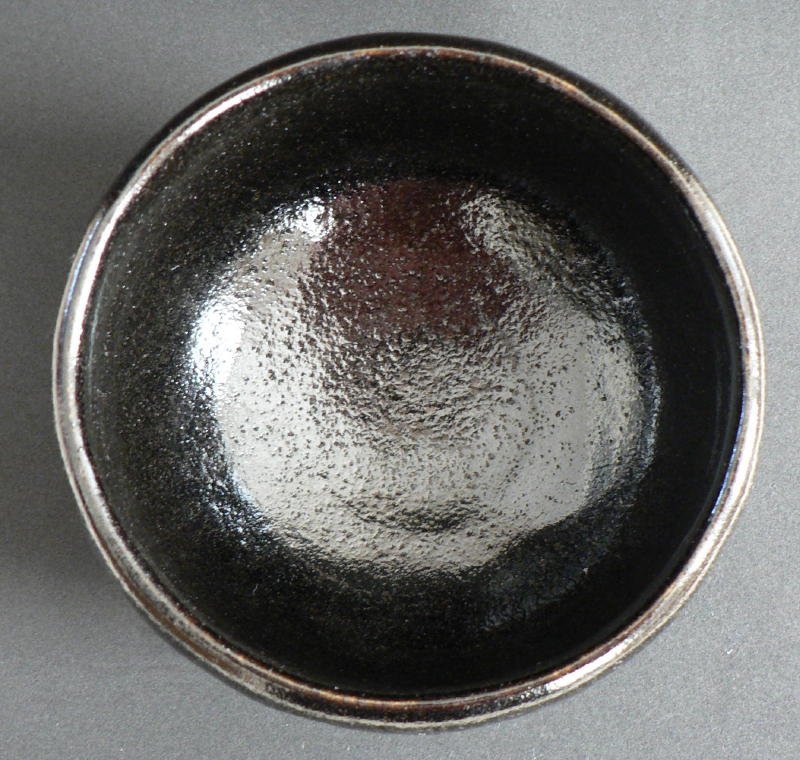 Wonderful Japanese Tea Bowl KURO-RAKU Ware