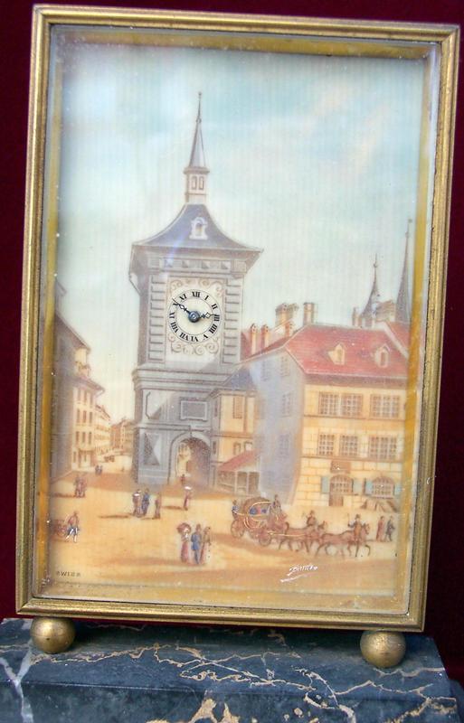 Ivory Table Clock