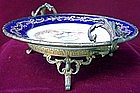 Sevres porcelain card dish