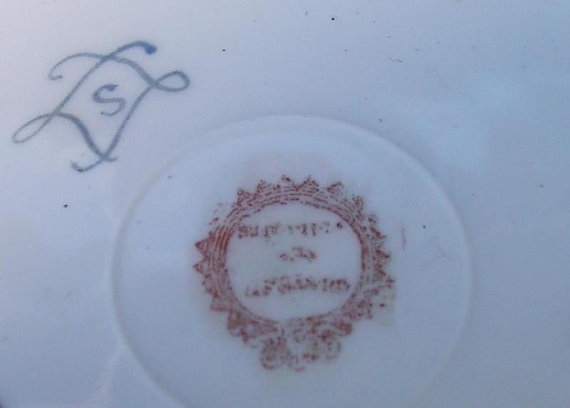 Sevres porcelain card dish