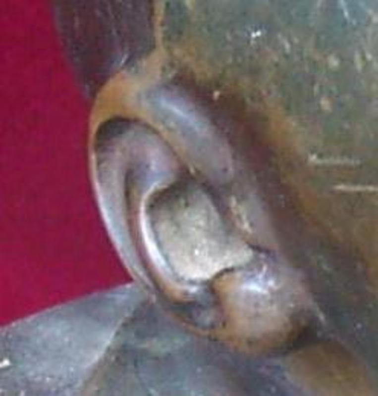 Bronze Bust of Crying Baby