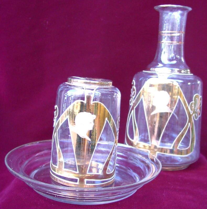 French Crystal Decanter Set