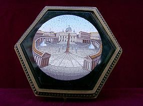 Hexagonal Box with Venetian Mosaics