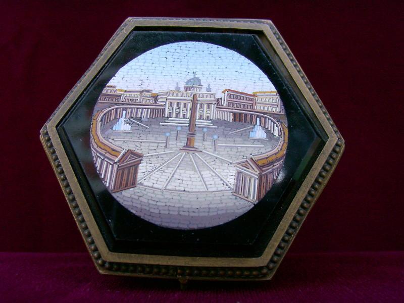 Hexagonal Box with Venetian Mosaics