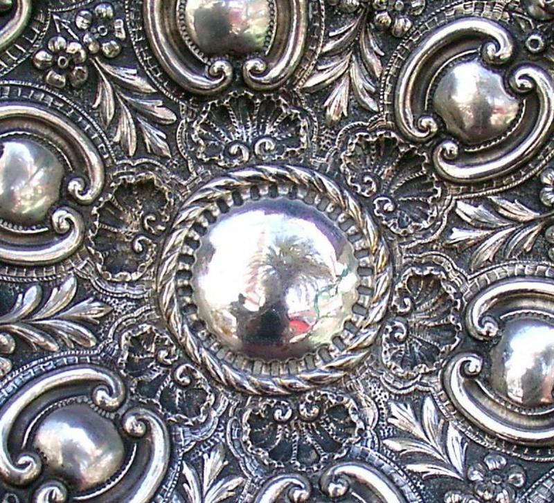 Italian Silver Repousse Wall Plate