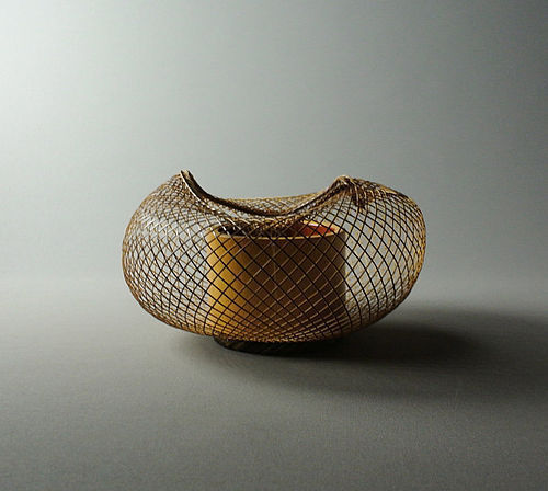 Unsigned Japanese Flower Basket