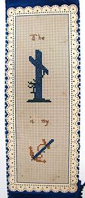 Victorian Bookmark, The Cross is My Anchor