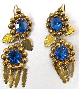 Lovely Antique Gold Day/Night Earrings