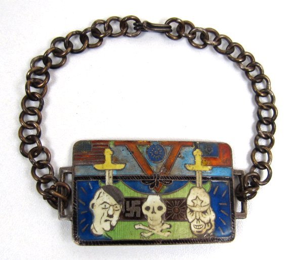 Fantastic Enameled Home Front Bracelet, WII