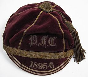 Antique Velvet Rugby Cap, 1895, PFC