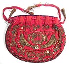 Silk Embroidered Purse, Indian for Chinese Market