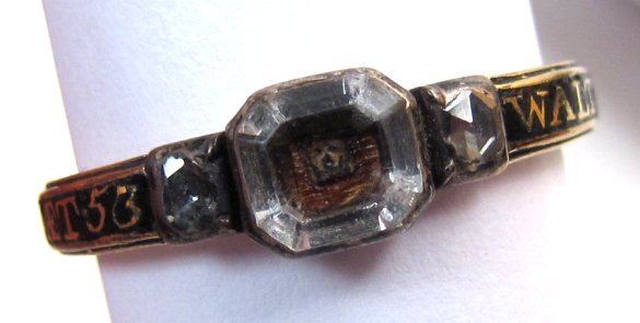 Rare George II Memento Mori Ring, Skull, 1735