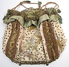 1830's Ladies' Reticule, Metallic Lace, Spangles