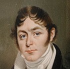 Super 18th C Portrait Miniature of Gent