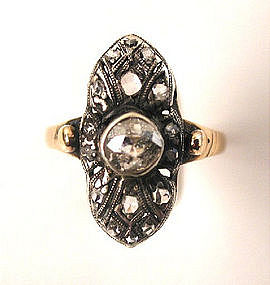 Elegant Victorian Diamond Ring, ca 1885
